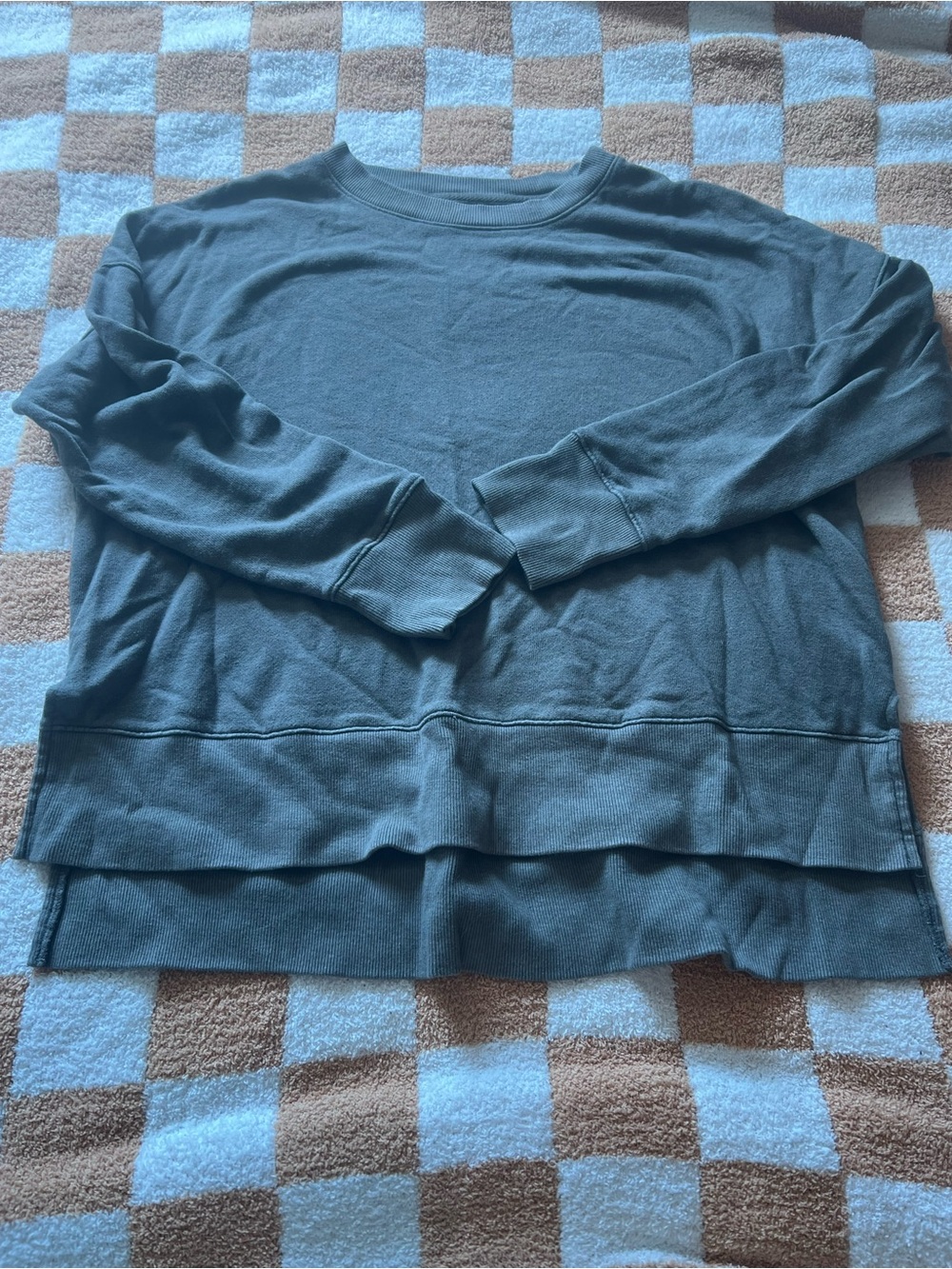 Time and Tru Women's Crewneck Sweater in Slate Blue
